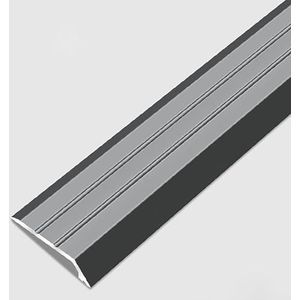Drempelstrip, Vloerovergangsstrip Aluminiumlegering Overgangsstrip Helling for vloer naar tapijt, Textuurrandbalk/Kantenreductiekap, Metalen scheidingsstrip for binnen(Black)