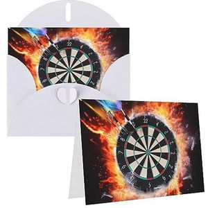 STVYUKL Dartbord Lege Wenskaart Met Enveloppen Dank U Kaarten Notitiekaarten 4 ''X 6'' Alle Gelegenheidskaarten Wit Voor Kerstvakantie Verjaardag Afstuderen Verjaardagen