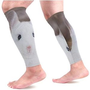 EZIOLY Totoro Sport Kalf Compressie Mouwen Beencompressiekousen Kalf Guard voor hardlopen, fietsen, moederschap, reizen, verpleegkundigen