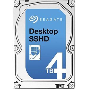 Seagate ST4000DX001/PROMO Desktop SSHD met 8GB MLC NAND 4TB (8,9 cm (3,5 inch), SATA III, 6Gb/s, 5400 rpm, 64MB cache, 26,1 mm hoogte) blauw