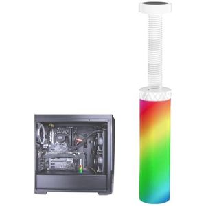 ALWIDA Computer Grafische Kaarthouder,Anti-Sag Houder Beugel Supporter 5V 3pin | Aluminiumlegering Kaarthouder Verstelbare Hoogte Met LED-verlichting Voor Computer