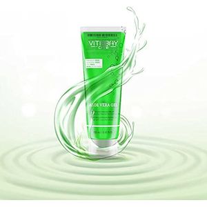 Vitabay Aloë Vera Gel 250 ml - 99,9% Aloë Vera plus Komkommerextract - Hydraterend - Huidkalmmerend - Vermindert jeuk en kalmeert de huid - Made in Germany