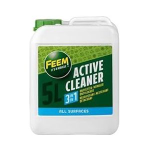 Feem Active Cleaner is ontzettend effectief voor het reinigen, ontvetten en ontvlekker van vuile en vettige oppervlakken - Zonder parfum noch kleurstoffen - Fles 5L