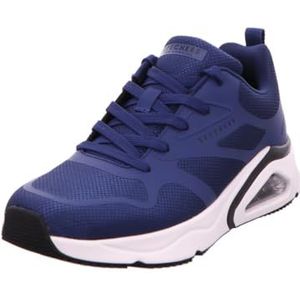 Skechers Revolution-AIRY lage sneakers voor heren, blauw, synthetische textielmix, Donkerblauw, 47.5 EU