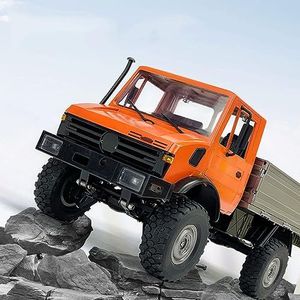 Dazii RC Militaire Truck 4WD Afstandsbediening Klimmen Voertuig, 1/12 2.4G RC 5CH Crawler Auto Met Metalen As Gear, Onafhankelijk Differentieel Slot, Trapeziumvormige Frame