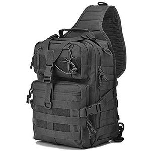 Dames heren Military Tactical schoudertas borsttas rugzak met een riem slingbag eenzijdige rugzak Cross Bag Uni Rugzak