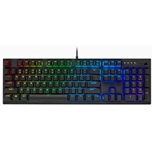 Corsair K60 RGB PRO Mechanisch Gaming Toetsenbord (CHERRY VIOLA Keyswitches: Lineair en snel, slank duurzaam aluminium frame, aanpasbare RGB-achtergrondverlichting per toets) Standaard-Zwart