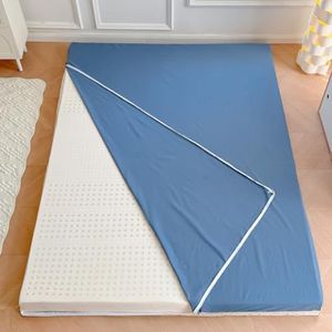 Blueb,120x200cmFULL,LDLCYCN 100% Katoenen Futonmatrashoes Met Extra Lange Ritssluiting, Japanse Vloermatras Futonhoes, Stofvrije Matrashoes, Futonhoezen, Zachte Bedhoes Voor Slaapkamer