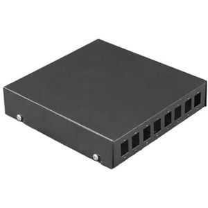 2 stks 8 poorten glasvezel terminal box mini lege doos volledig uitgerust FC SC LC ST 4/8 cores adapter pigtail aansluitdoos(Beige)