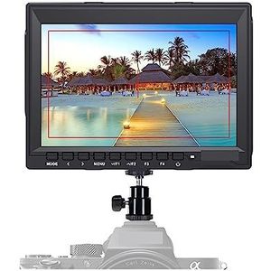 Cameramonitor, 7 inch IPS 1280x800 camera veld DSLR videomonitor met Peaking Focus HD 7"" LCD