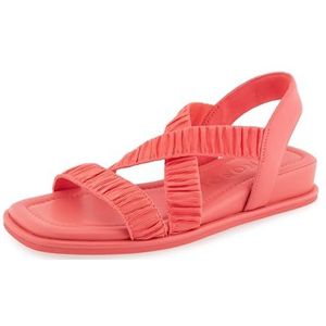 Aerosoles Bora platte sandaal voor dames, Koraal Rouched Elastische Stof, 42 EU