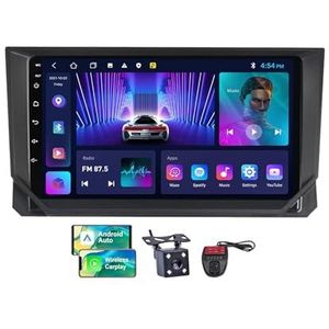 Android 13 Autoradio 2 DIN Compatibel met Seat Ibiza 2017-2020 9 Inch Touchscreen Carplay en Android Auto met Bluetooth 5.0/FM RDS/Bediening op het stuur/Achteruitrijcamera(NF-2)