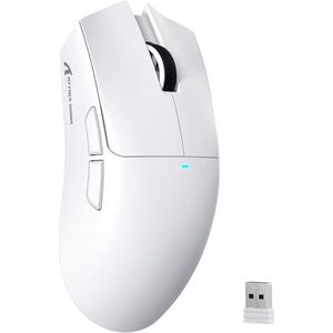 ATTACK SHARK X11SE Draadloze Gamingmuis, 63 g Superlicht Met PixArt PAW3311 Sensor, 22.000 DPI, Tri-Mode BT/2.4Ghz/Bedraad, 1000Hz, 300mAh Batterij, Dubbele Driver, voor PC/Xbox/PS/Mac (Wit)