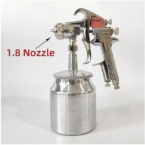 PHASZ Verfspuit A-N-E-S-T IWATA W-71 Side Pot Spuitpistool 1.0/1.3/1.5/1.8MM Nozzle Hoge Verneveling Spuitpistool (Kleur : B)