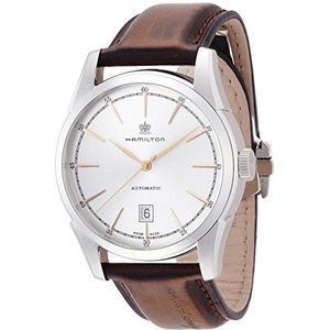 Hamilton Mannen H42415551 Amerikaanse klassieke geest van vrijheid analoge weergave Zwitserse automatische bruine horloge, bruin, klassiek, Bruin, Eén maat, Klassiek