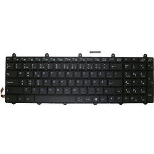 Laptop toetsenbord voor CLEVO P170EM P150EM SD Zweden 6-80-P2700-280-3 V132150AK1 SD zwart met achtergrondverlichting en frame