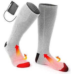 Thermische voetwarmers, elektrische verwarmingssokken, wasbare winter batterij-aangedreven outdoor skiën warmte dikke sokken voor mannen en vrouwen