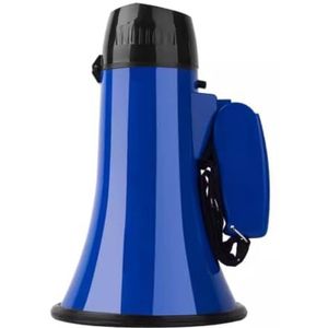 Draagbare Megafoon Bullhorn Handheld Megafoon Bullhorn-luidspreker Met Ingebouwde Sirene Bullhorn-voicerecorder Clear Voice-luidspreker Megafoon Luidspreker(Color:Blue)