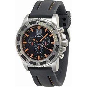 Zeno Watch Basel herenhorloge analoog kwarts met siliconen armband 6478-5040Q-a15-9