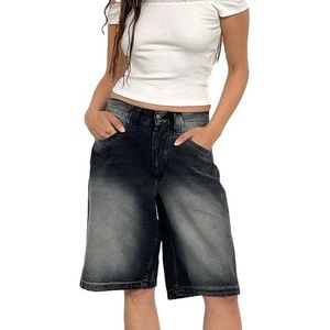 yk8fass Retro Loose Jeans ea-7223 (M, zwart), Zwart, 5