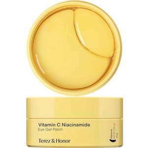 Oogpatches tegen donkere kringen Korean Skincare: Vitamine C Niacinamide oogpatches tegen wallen & rimpels, 60 stuks - Vegan, dierproefvrij & geschikt voor de gevoelige huid - Under Eye Patches