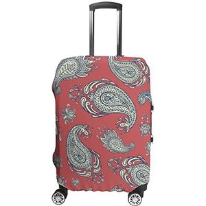 Retro Paisley Print Reizen Bagage Cover Wasbare Koffer Protector Past 19-32 Inch Bagage