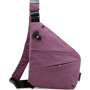 Anti Theft Travel Bag, Cross Body Travel Bag, Anti Theft Travel Bag For Women Crossbody (left shoulder,Purple)