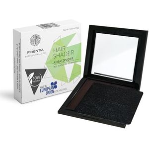 Fidentia Premium Hair Shader | 100% natuurlijk haar concealer | in de EU gemaakt aanzetpoeder - 12 g, donkerbruin
