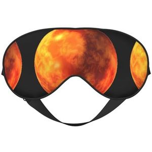 Planet Unisex elastische verstelbare gesp ontwerp verduisterende slaap oogmasker voor thuis reizen yoga kantoor dutje