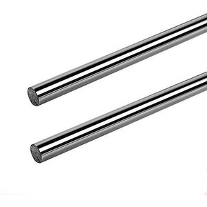 Ronde Staaf van Staal Verpakking van 2 ronde roestvrijstalen draaibankstaven, lengte 50 cm, diameter 14-25 mm(Diameter 24Mm)