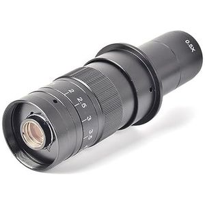 Zoomlens, varifocale lens, Pas 0,7-4,5X optische lens 180X vergroting Zoom C-mount aan for industriële camera-oculairvergrootglas voor industriële videoIndustriële video