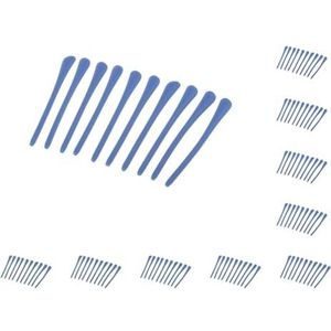 10 Set van 10 Stuks Siliconen Brillen Tempel End Tips Oor Sok Buizen Vervanging Blauw