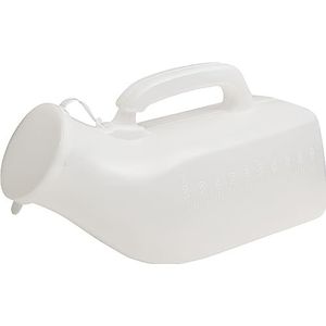 Urinezakken, 1000ml mannelijke urinoirfles | Herbruikbare urinoirplasfles for mannen met deksel | Lichtgewicht, veilige dop, meetschaal, handgreep met goede grip, medisch plastic(1 Bottle)