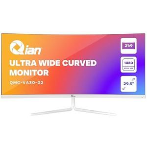 Qian - QMC-VA30-02 - Monitor - 30 inch - Ultra-Wide FHD - 2560x1080 - VA-paneel - 200 Hz - Verstelbaar