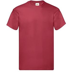 Fruit of the Loom Origineel T-shirt (5 stuks) heren - rood - X-Large