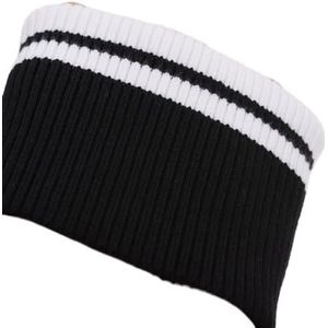 Stretch ribbels gebreide stof ， Rekbare katoenen jersey boordstof for sweatshirt onderkant, 8x8cm, 1 paar(Orange)