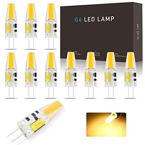 G4 LED-lampen, 3W Warm Wit 3000K G4 LED-lamp AC/DC 12V 300LM, equivalent voor 30W G4 halogeenlampen, flikkert niet Niet-dimbaar (Color : Warm White 3000K, Size : 10PCS)