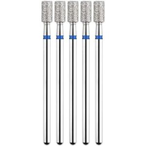 DHRCONPA 5-delige set diamantnagelboortjes, freesjes for manicure, roterende reinigingsaccessoires