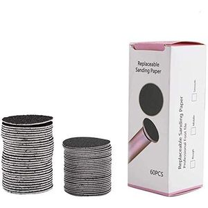 Voet Schuurpapier Schijf, 60 Stks/doos Wegwerp Vervanging Voet Schuurpapier Schuurschijf Schijfpad voor Elektrische Voet Bestand Slijpen Pedicure Tool
