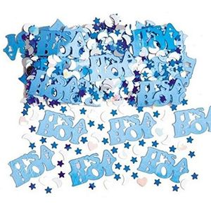 Amscan 9900852 Het is een jongen Baby Blauw Metallic Confetti-14g-1 Pack
