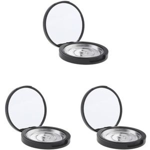 3 Set van Lege Poeder Geval Gezicht Poeder Blusher Make-up Cosmetische Potten Containers Hoogte 13mm