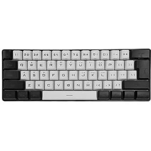 GK61 Bedraad Gamingtoetsenbord, 61 Toetsen RGB Mechanisch Gamingtoetsenbord met LED-achtergrondverlichting Ergonomisch Mechanisch Gevoel Kantoorcomputertoetsenbord voor Pc-gamer