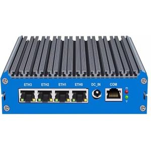 Partaker Micro Firewall Appliance, Firewall Mini PC, Router PC, Intel Alder Lake-N 12th Gen N100, H1, 4x2.5GbE I226-V, HDMI, DP, COM, SIM-kaartsleuf, 8 GB DDR5 RAM, 256 GB SSD