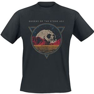 Queens Of The Stone Age Skull Rock T-shirt zwart M 100% katoen Band merch, Bands