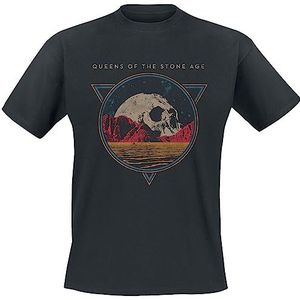 Queens Of The Stone Age Skull Rock T-shirt zwart M 100% katoen Band merch, Bands