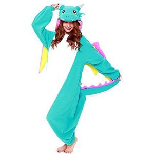 Vliegende Draak Onesie Blauw Kigurumi Verkleedkleding | SAZAC Kigurumi | Volwassenen & Kinderen | One Size Fits All (155-180cm)