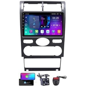 Android 13 QLED Autoradio voor Ford Mondeo 3 2000-2007 - Ingebouwde DSP/Carplay/Android Auto - Camera + DVR - 9 inch 2 Din - Stuurbediening - FM AM RDS DAB Radio - BT 5.0(NF-1)