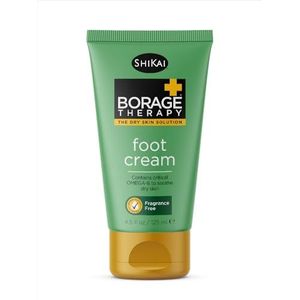 Shikai - Borage Therapy Plant-Based Droge Huid Voet Cream, Combat Dry, Cracked & Flakey Skin On Voet & Lower Legs, Good For Dry Skin Caused By Diabetes, Non-Greasy (Unscented, 4,2 Ounces)