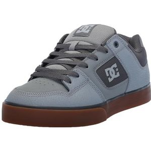 DC Pure Low Top Veterschoen Casual Shoe Sneaker Skate-schoen, Carbon/Gum, 47 EU, Carbon Gum, 47 EU