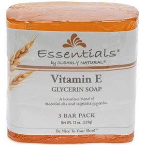 Clearly Natural Glycerine Bar Soaps Vitamine E, vitamine E 3 bars van Clearly Natural